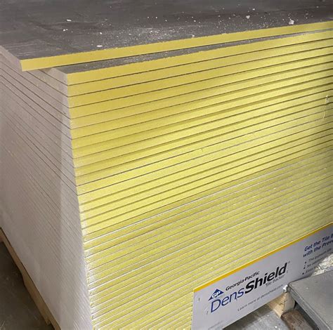 It cuts like regular gypsum panels, is easy to handle and install, and offers reduced surface alkalinity versus conventional cement board. . Densshield tile backer